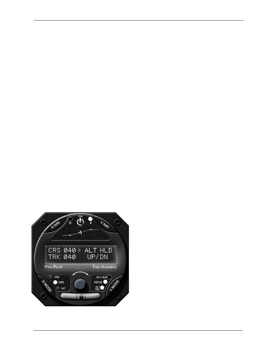 Altitude pre-select function (alt sel) | Trio Avionics Pro Pilot User Manual | Page 34 / 83