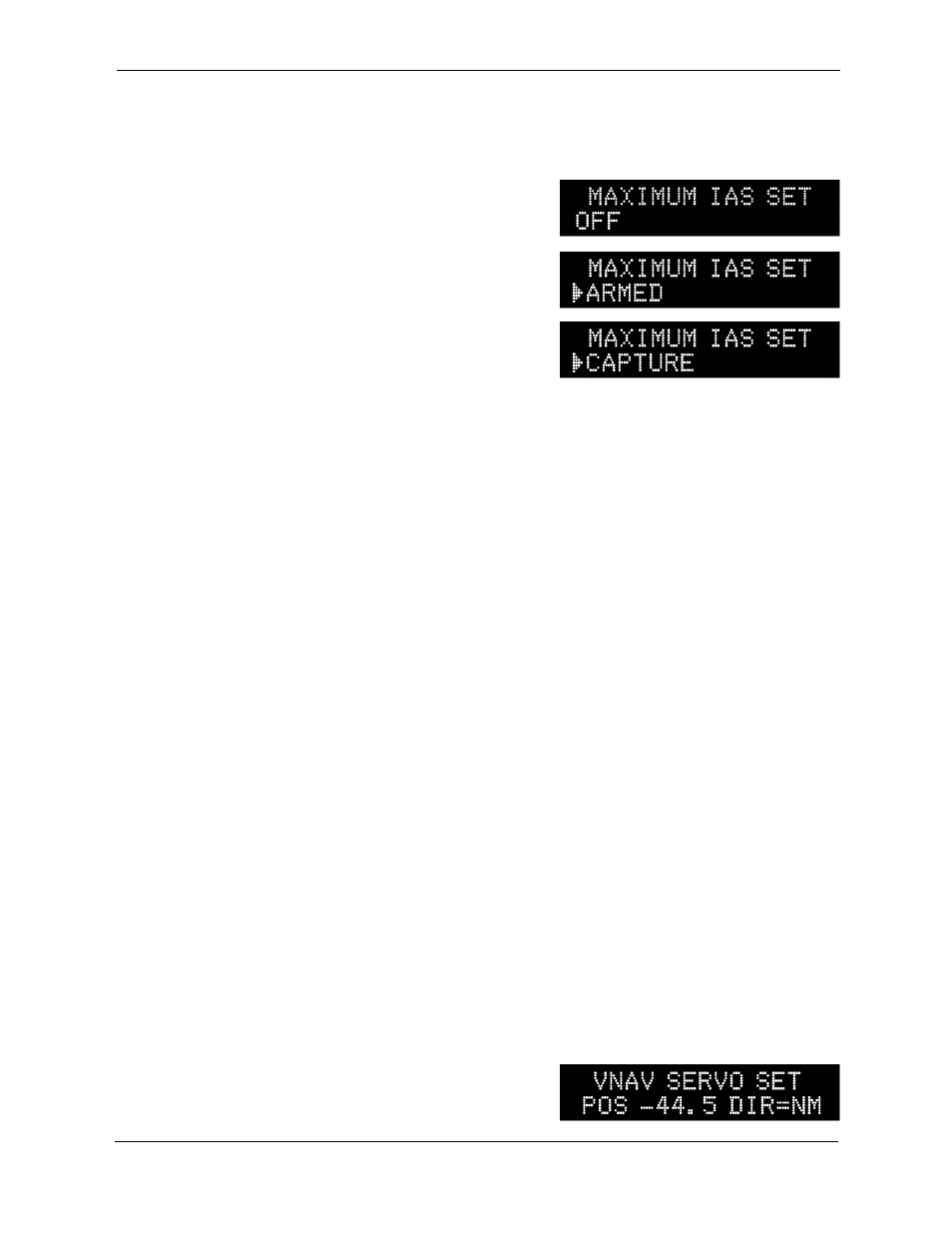 Maximum airspeed setup, Initial setup of the vertical navigation servo | Trio Avionics Pro Pilot User Manual | Page 50 / 83