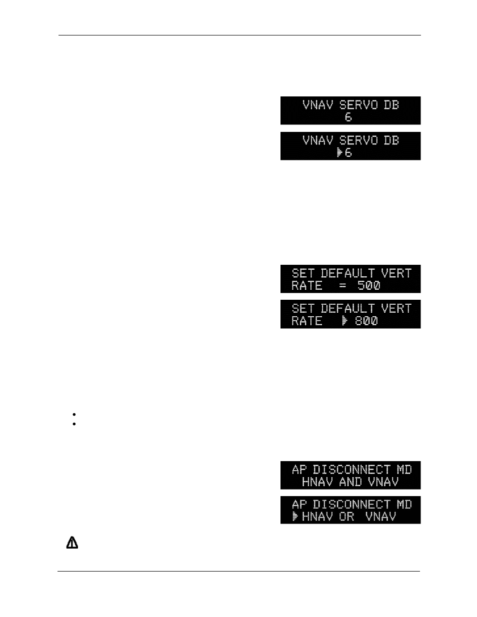 Set default vertical speed rate, Autopilot disconnect mode | Trio Avionics Pro Pilot User Manual | Page 54 / 83