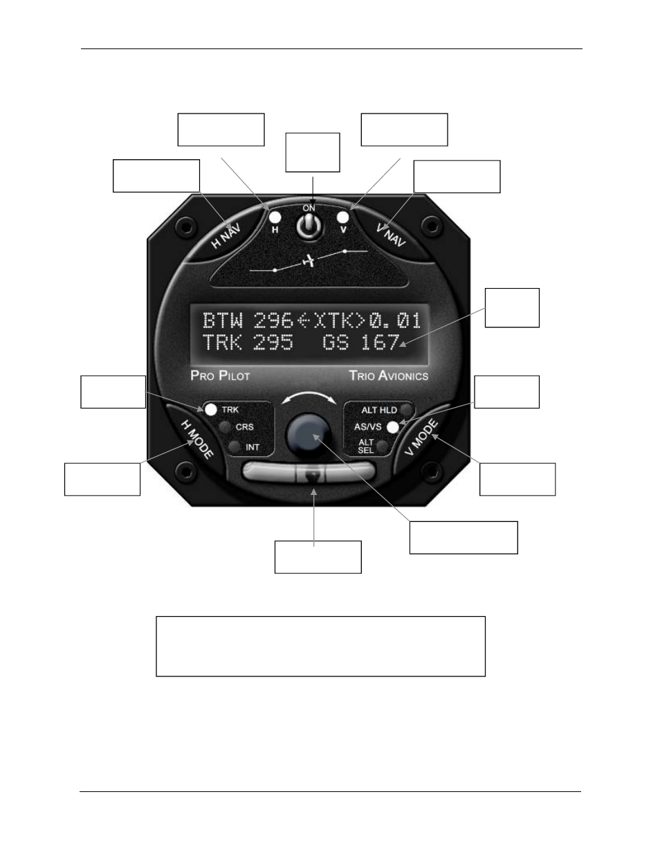 Pro pilot control head diagram | Trio Avionics Pro Pilot User Manual | Page 7 / 83