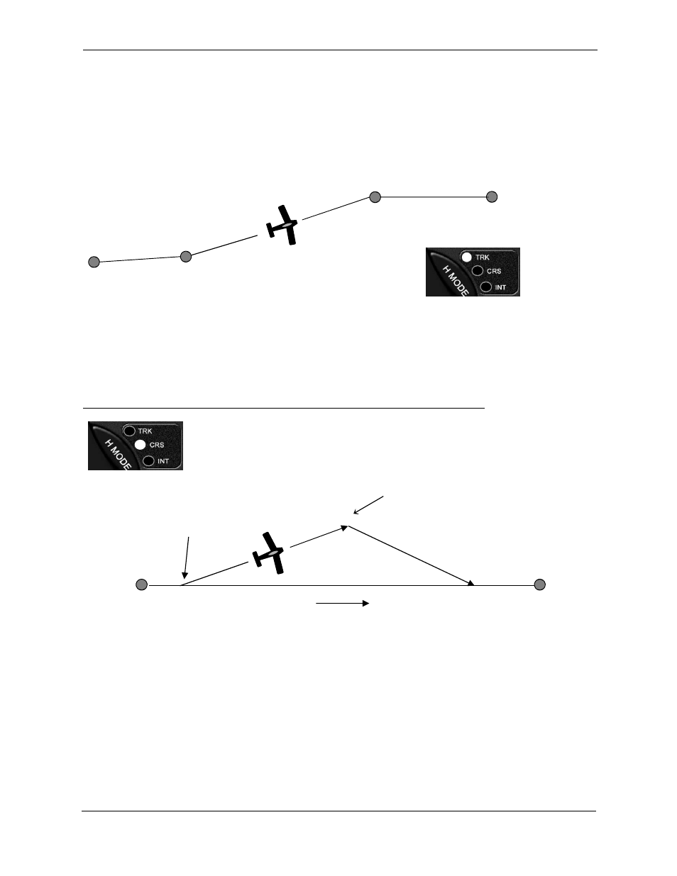 Track mode (trk), Course mode (crs) | Trio Avionics Pro Pilot User Manual | Page 9 / 83