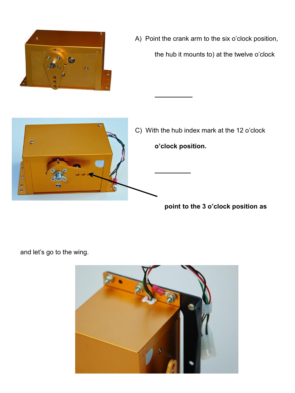 Step 1, Step 2 | Trio Avionics Wing Servo Mount Installation for RV-7, 8, 9 and 10 User Manual | Page 2 / 7