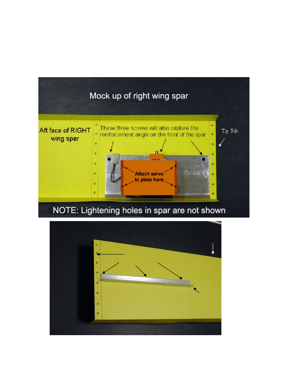 Mock ups of right wing spar, Step 8 | Trio Avionics Wing Servo Mount Installation for RV-4 and RV-6 User Manual | Page 7 / 11