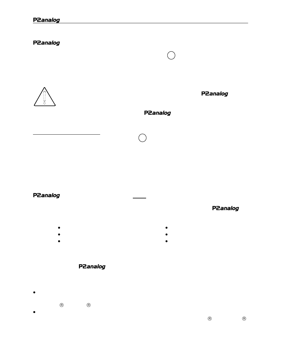 TRUE Systems P2 ANALOG User Manual | Page 9 / 18