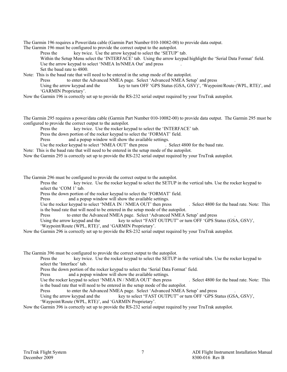 TruTrak ADI User Manual | Page 9 / 16