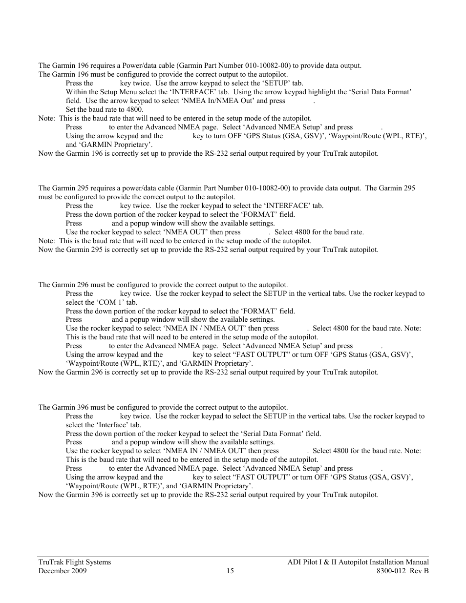 TruTrak ADI Pilot II User Manual | Page 17 / 28