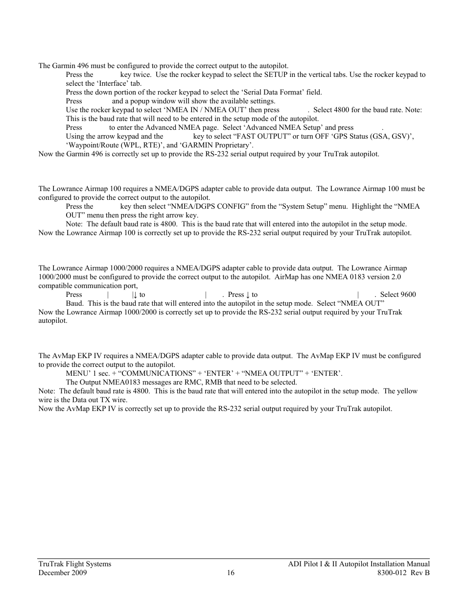 TruTrak ADI Pilot II User Manual | Page 18 / 28