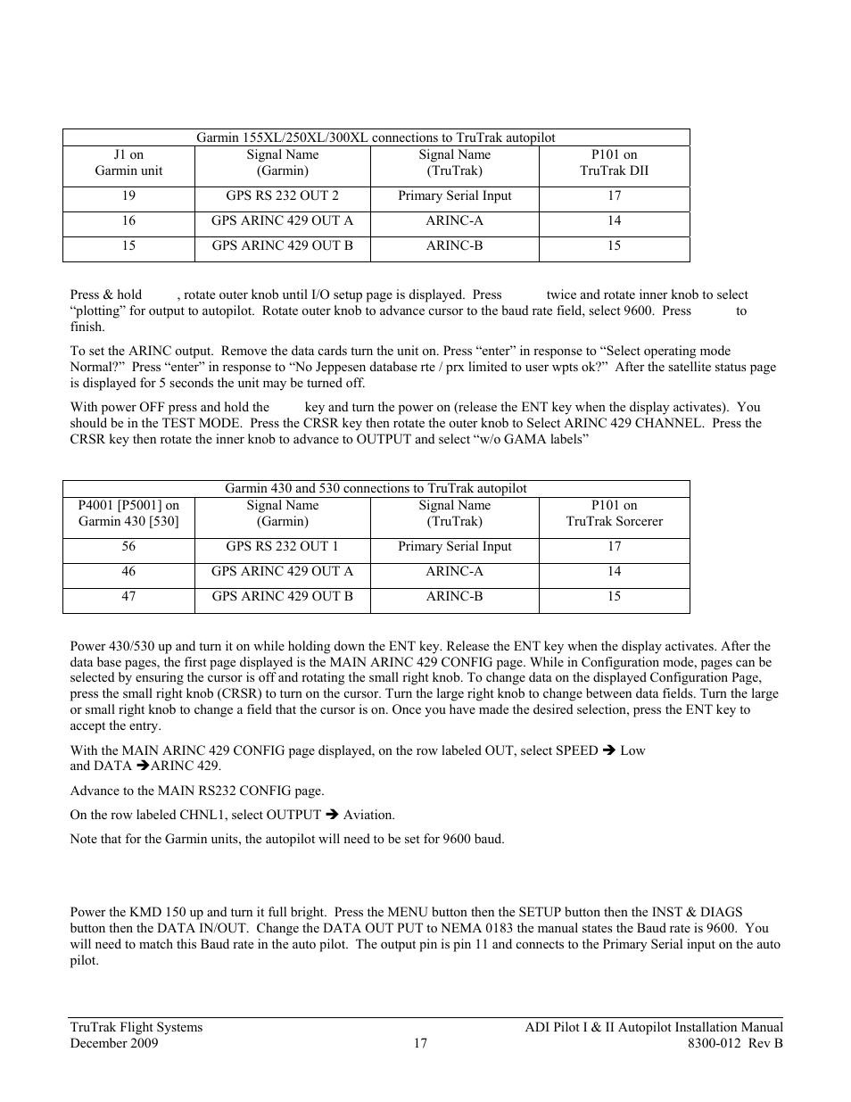 Panel mount gps’s | TruTrak ADI Pilot II User Manual | Page 19 / 28