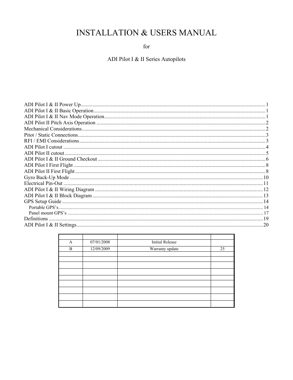 TruTrak ADI Pilot II User Manual | Page 2 / 28