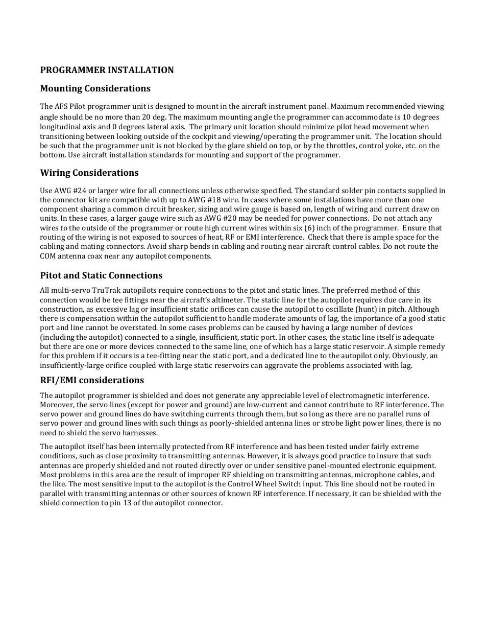 TruTrak AFS Pilot User Manual | Page 5 / 16