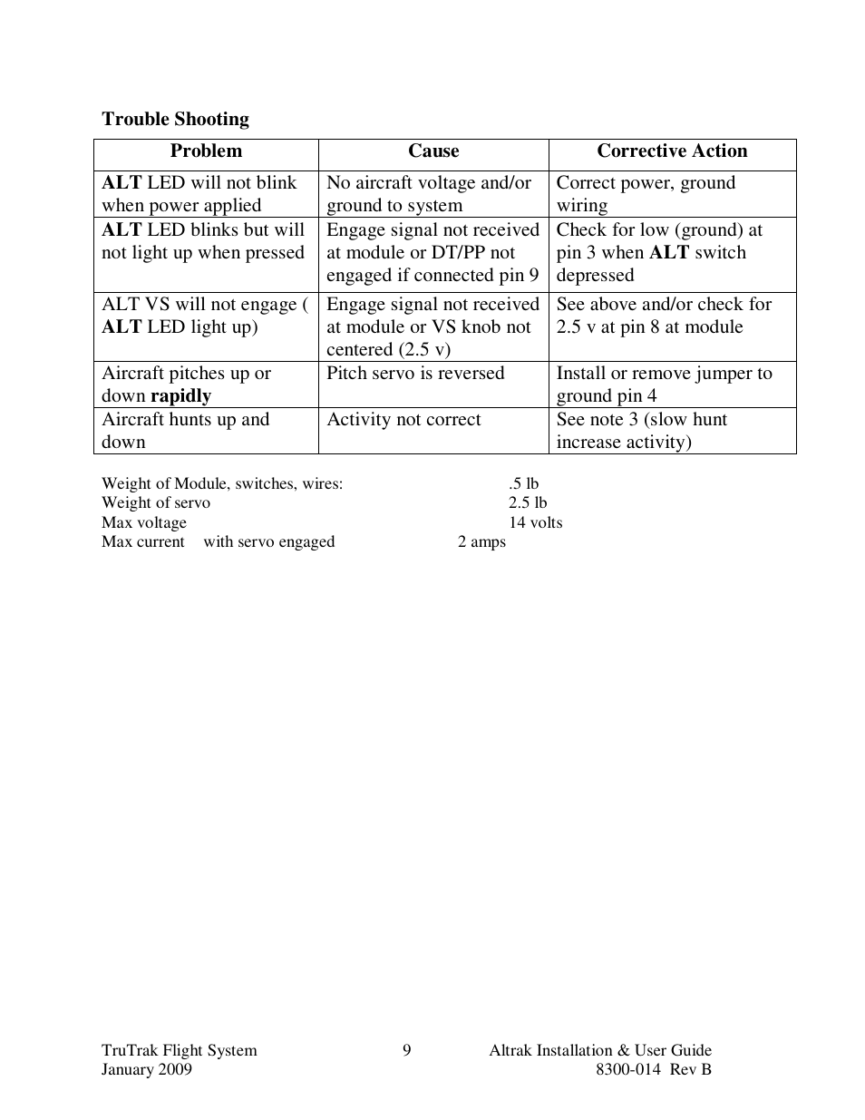 TruTrak Altrak VS User Manual | Page 11 / 16