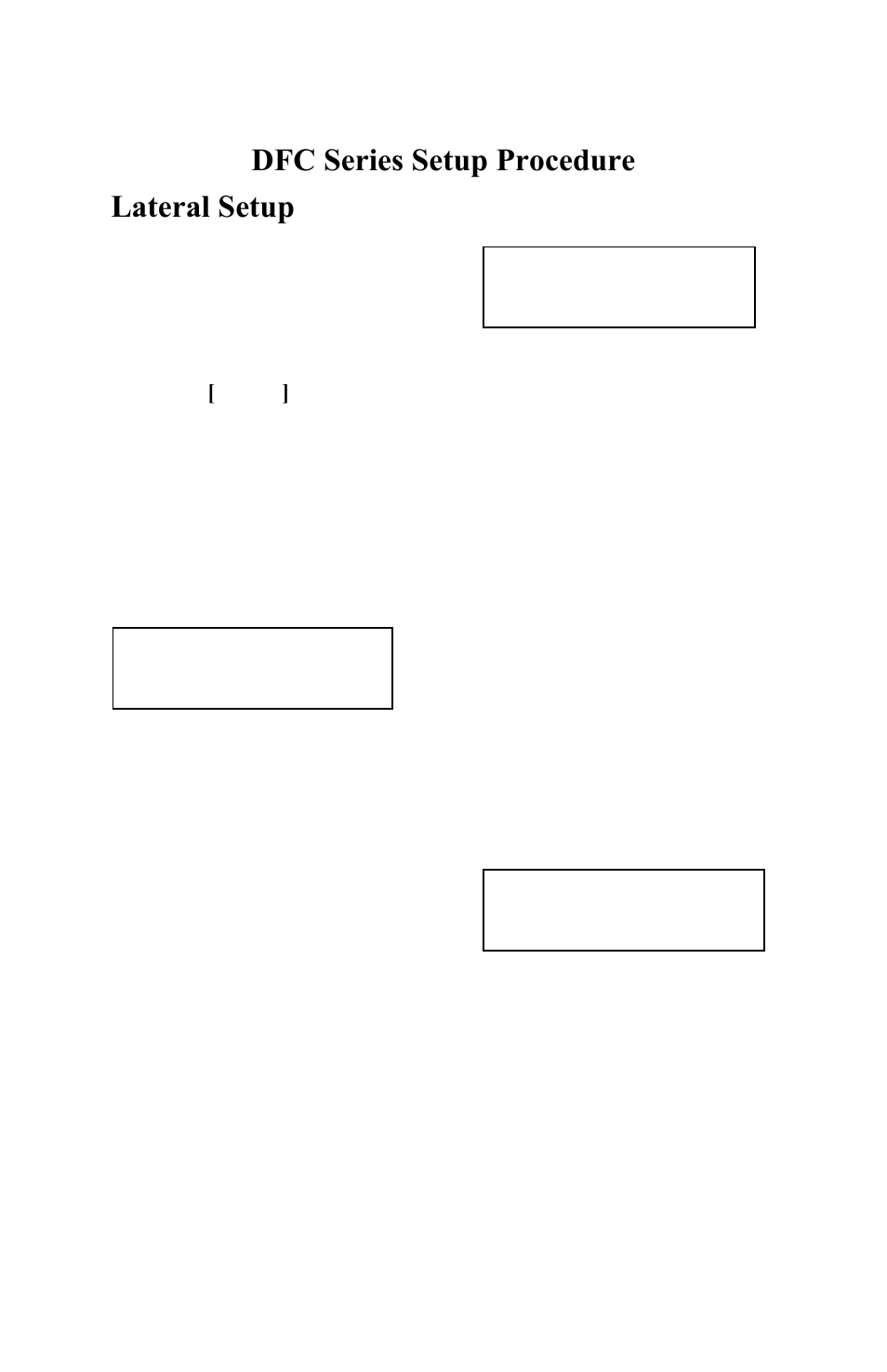 11 dfc series setup procedure, Lateral setup | TruTrak DFC Operating Manual User Manual | Page 12 / 17