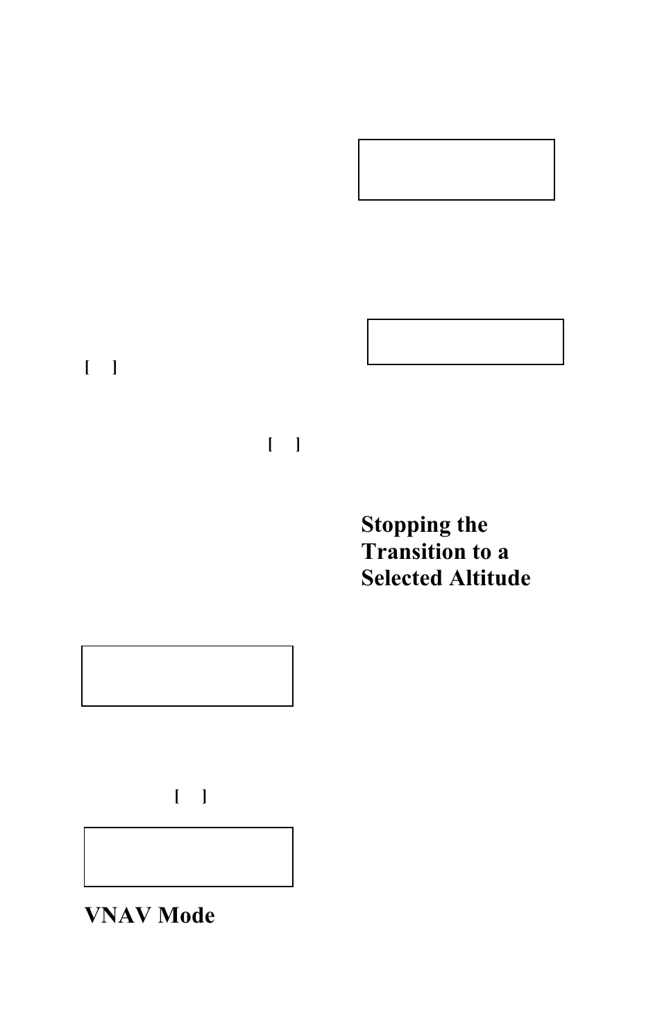 Vnav mode, Stopping the transition to a selected altitude | TruTrak DFC Operating Manual User Manual | Page 9 / 17