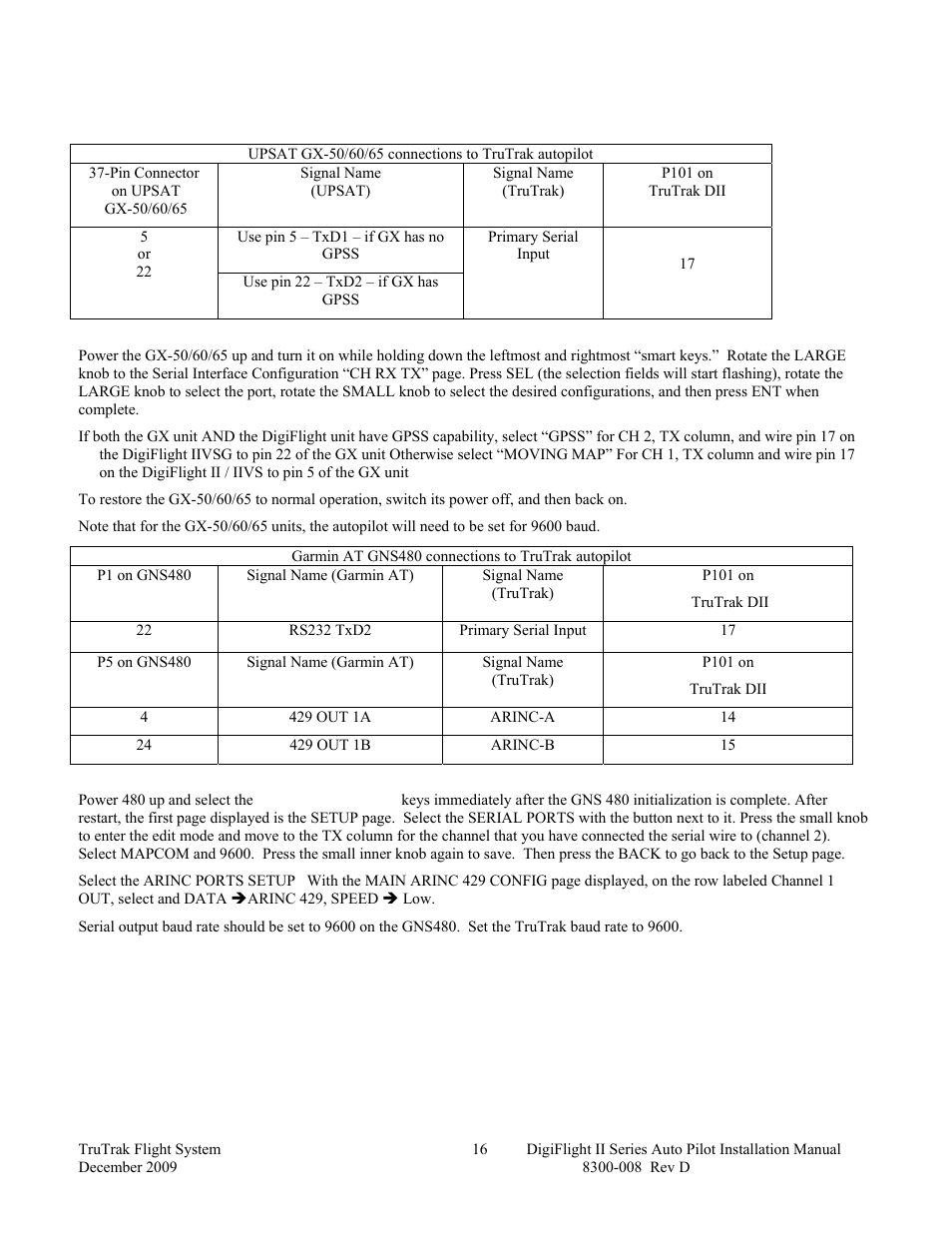 TruTrak Digiflight II Instal Manual User Manual | Page 18 / 24