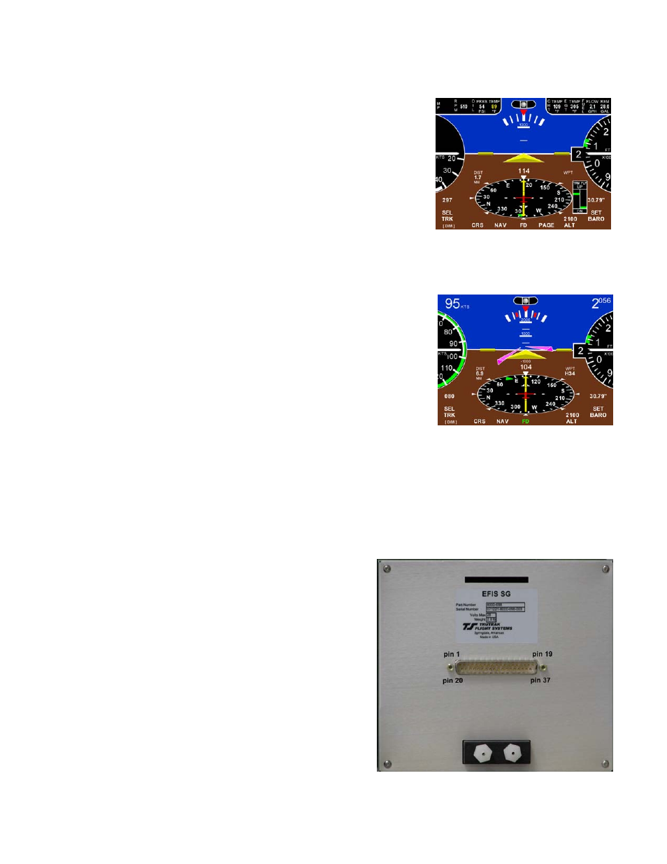 Engine information, Flight director, Efis software updates | TruTrak EFIS (8300-056) User Manual | Page 12 / 24