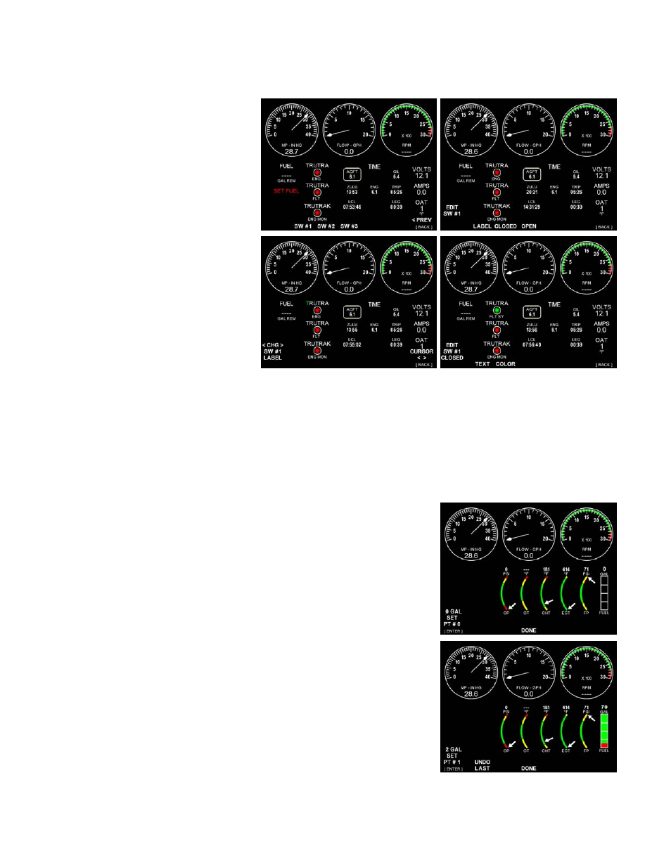 Switches (contacts), Calibration | TruTrak EMS BU (8300-065) User Manual | Page 9 / 32