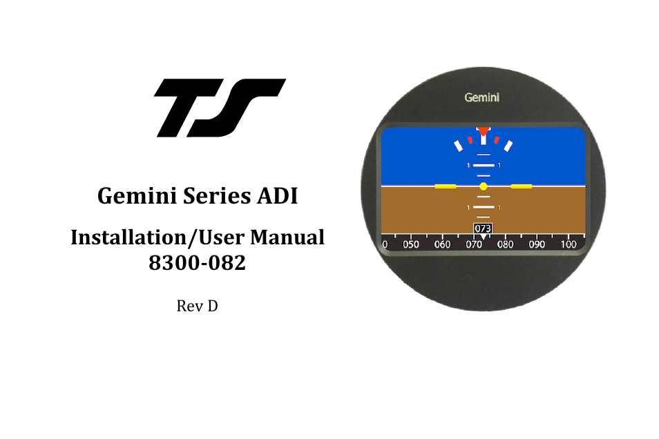 TruTrak Gemini ADI User Manual | 20 pages