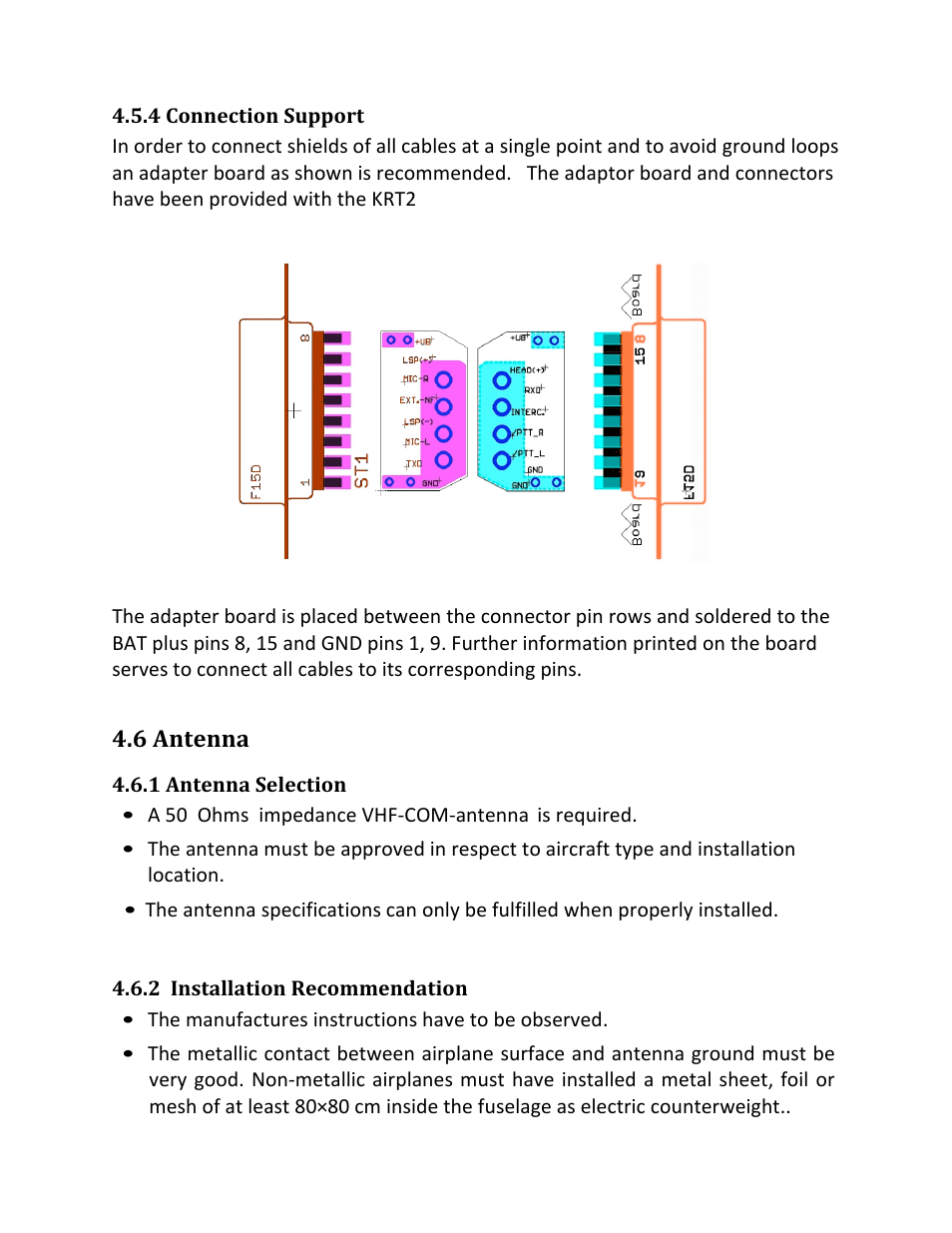 6 antenna | TruTrak KRT2 Comm Radio IR User Manual | Page 30 / 36