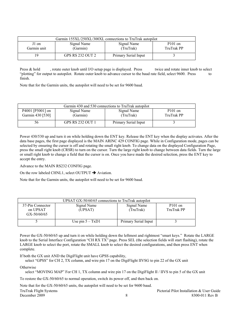 Panel mount gps | TruTrak Pictorial Pilot User Manual | Page 10 / 20