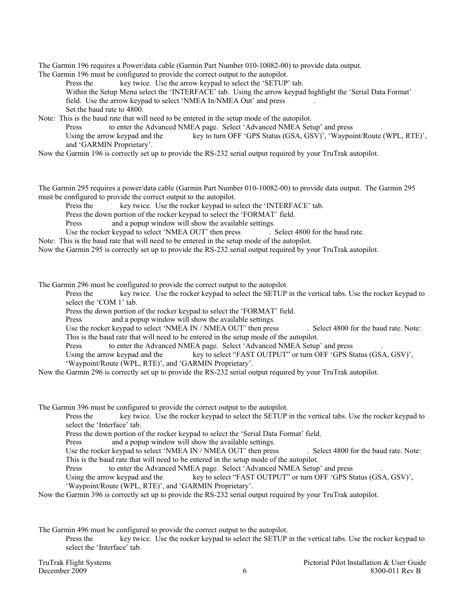 TruTrak Pictorial Pilot User Manual | Page 8 / 20