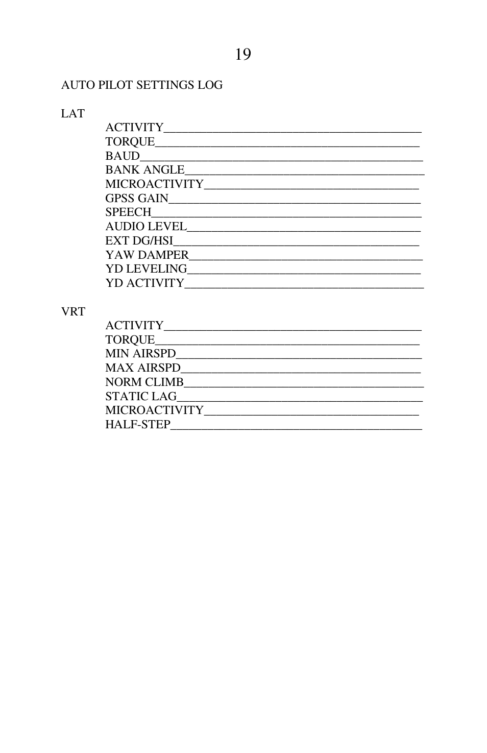 TruTrak Sorcerer User Manual | Page 19 / 20