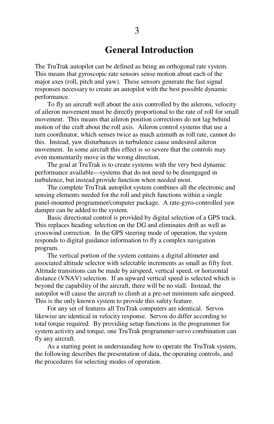 General introduction | TruTrak Sorcerer User Manual | Page 3 / 20