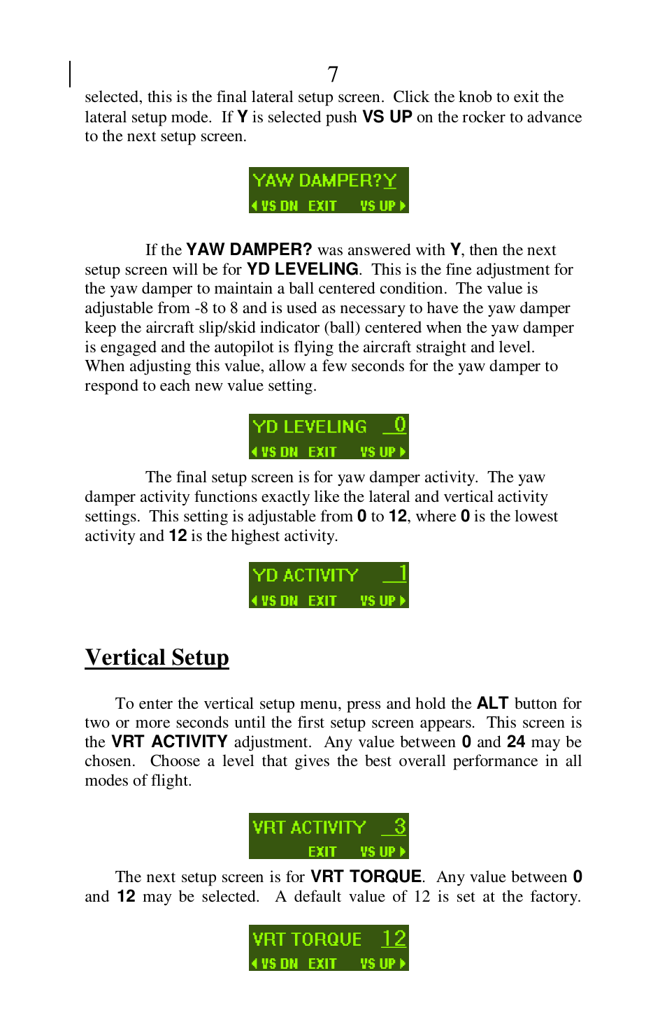 Vertical setup | TruTrak Sorcerer User Manual | Page 7 / 20