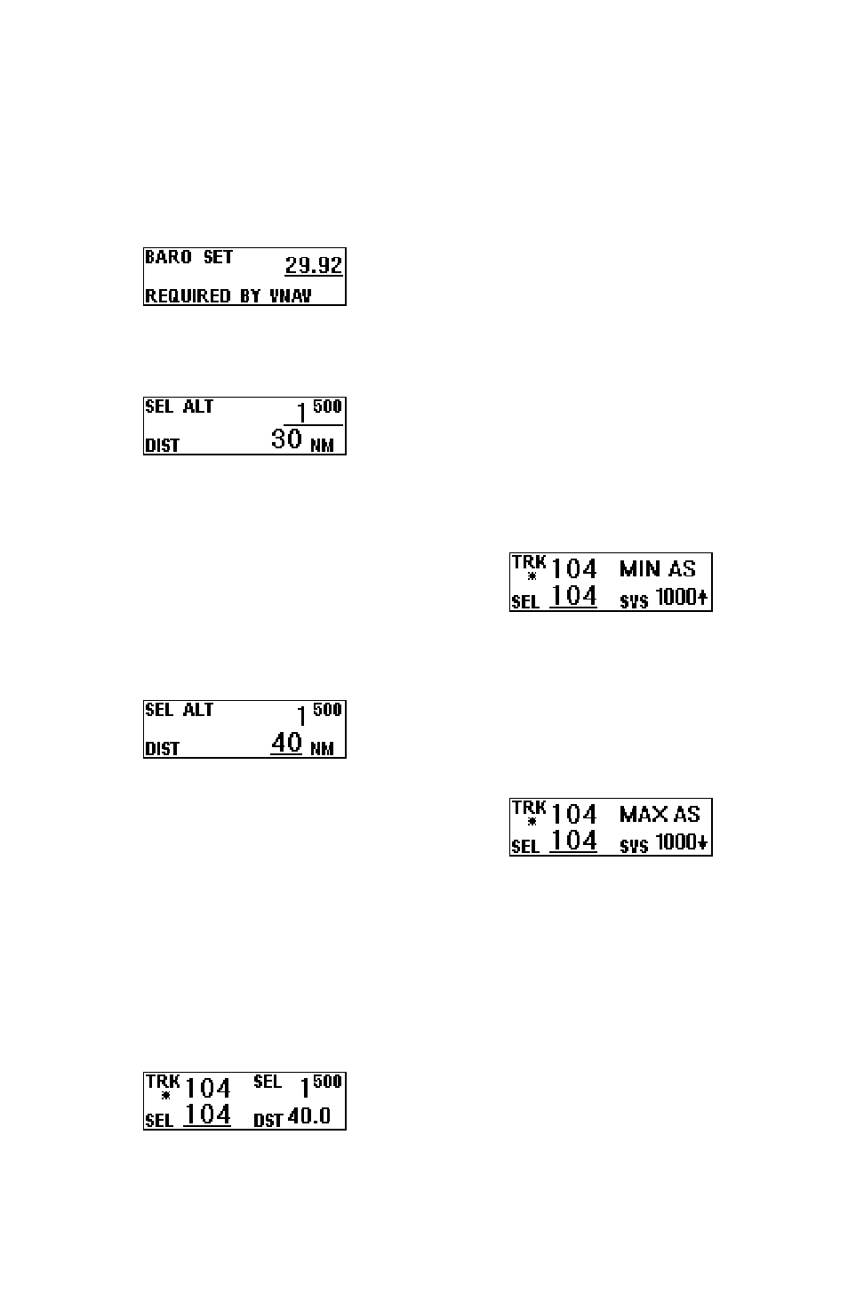 Minimum airspeed, Maximum airspeed, Stopping the transition to a selected altitude | TruTrak Sorcerer – Outdated User Manual | Page 11 / 20