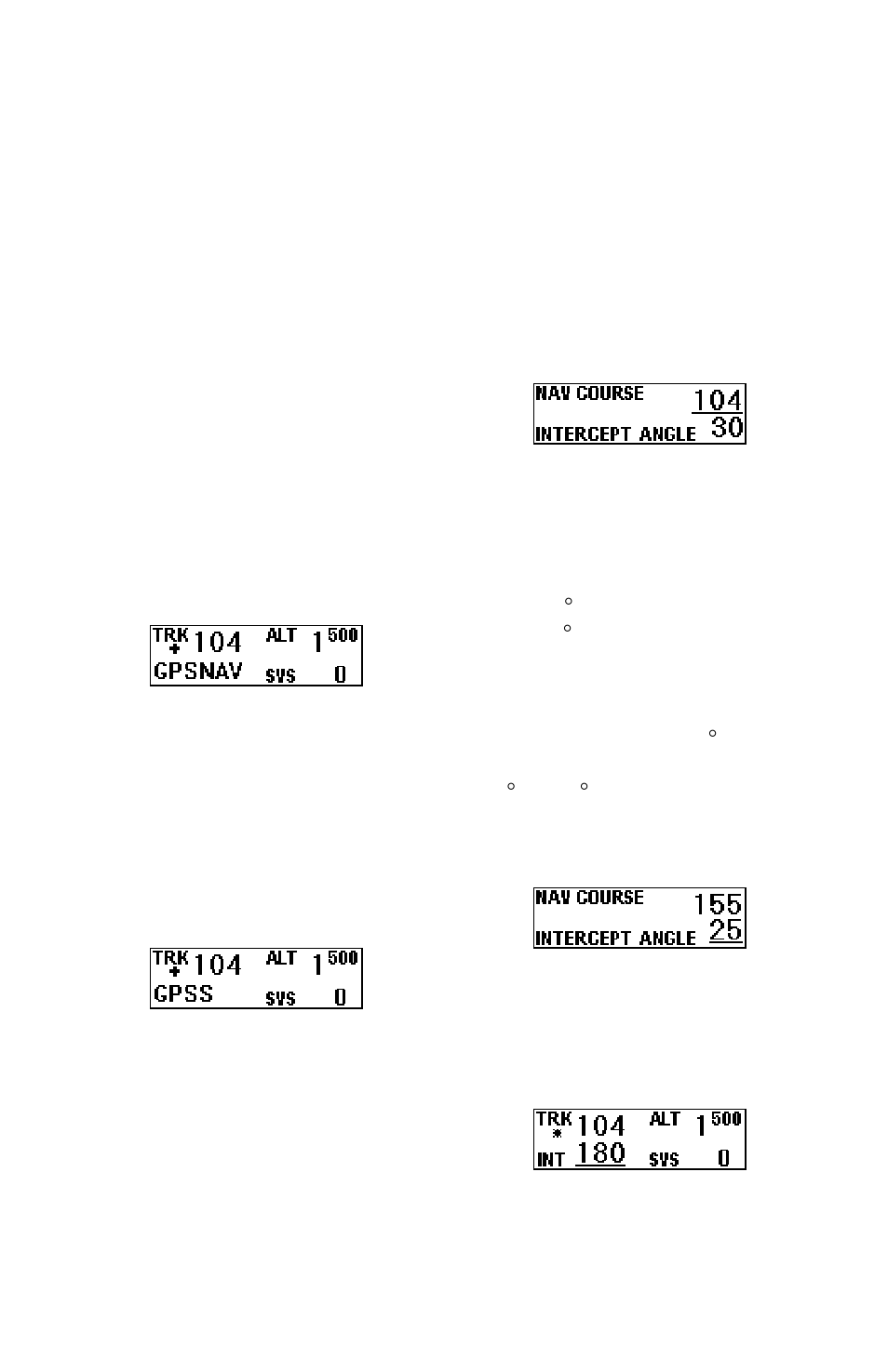 Gps steering/gps nav mode, Nav/loc course mode | TruTrak Sorcerer – Outdated User Manual | Page 6 / 20