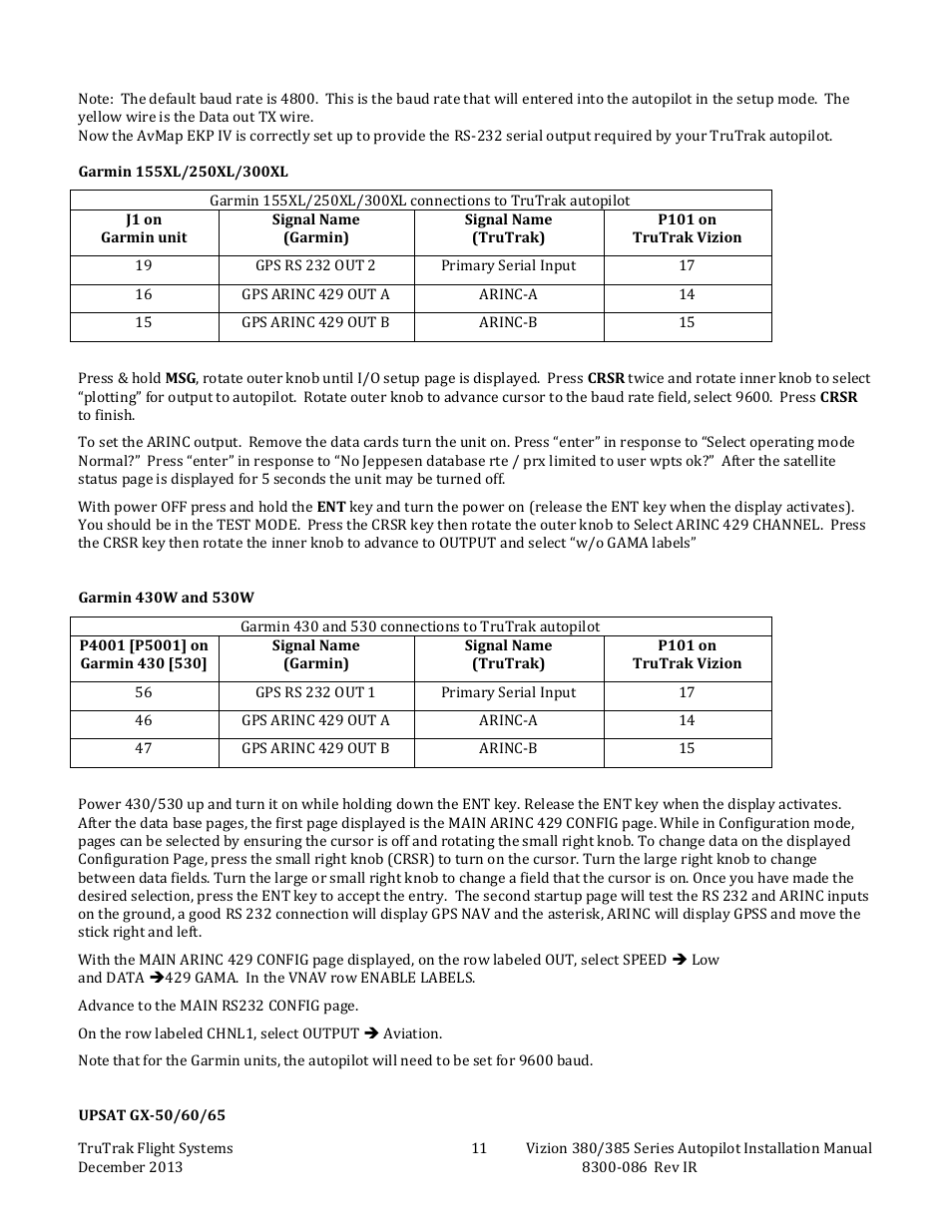 TruTrak Vizion 380-385 Install manual User Manual | Page 13 / 20