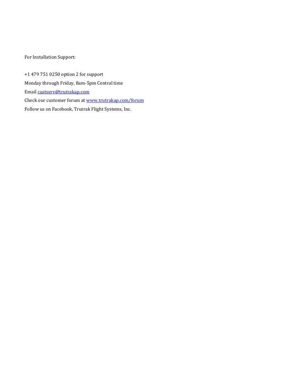 TruTrak Vizion 380-385 Install manual User Manual | Page 19 / 20