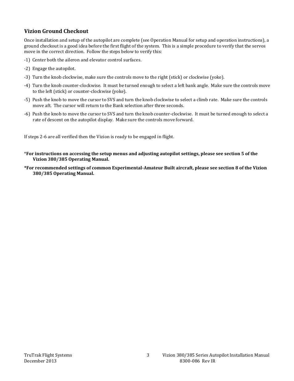 TruTrak Vizion 380-385 Install manual User Manual | Page 5 / 20