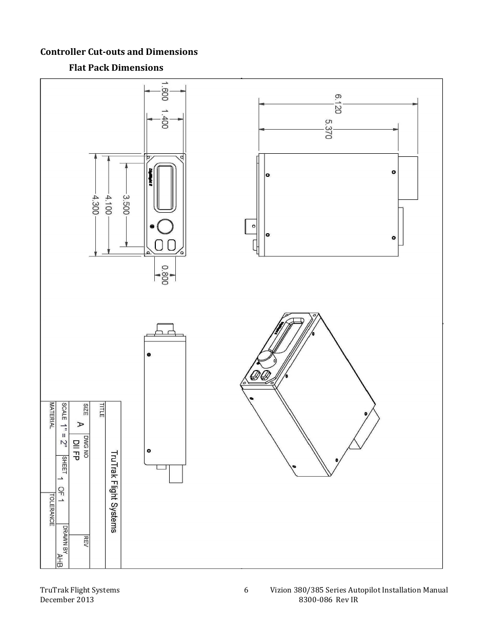 TruTrak Vizion 380-385 Install manual User Manual | Page 8 / 20