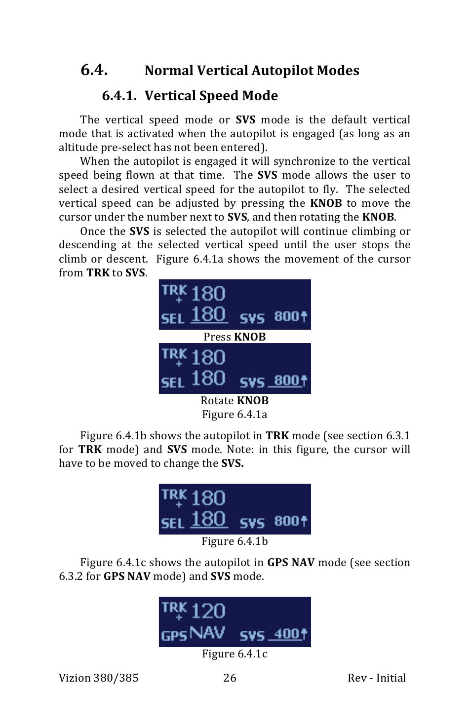 TruTrak Vizion 380-385 Operation Manual User Manual | Page 26 / 48