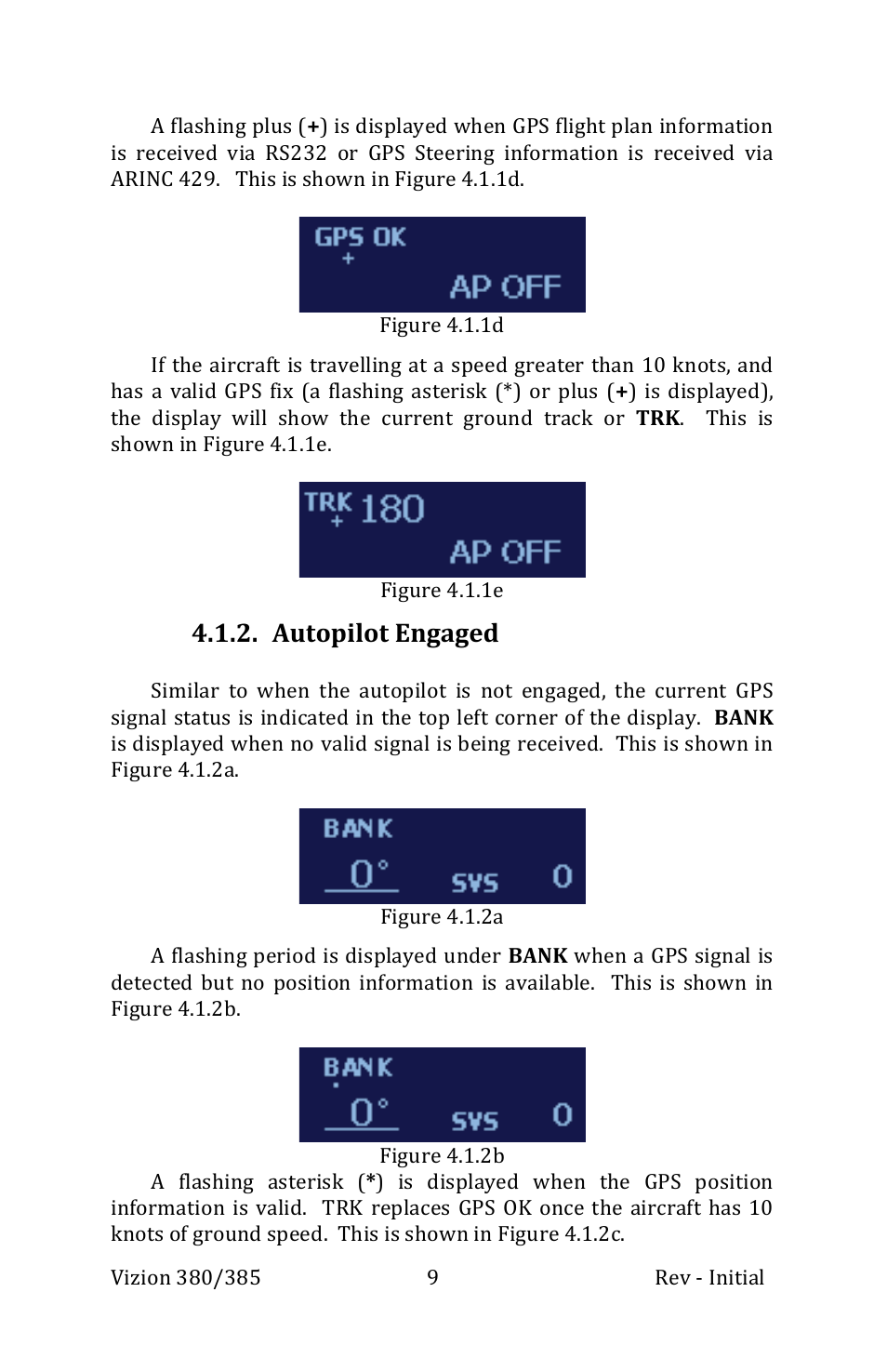 Autopilot engaged | TruTrak Vizion 380-385 Operation Manual User Manual | Page 9 / 48