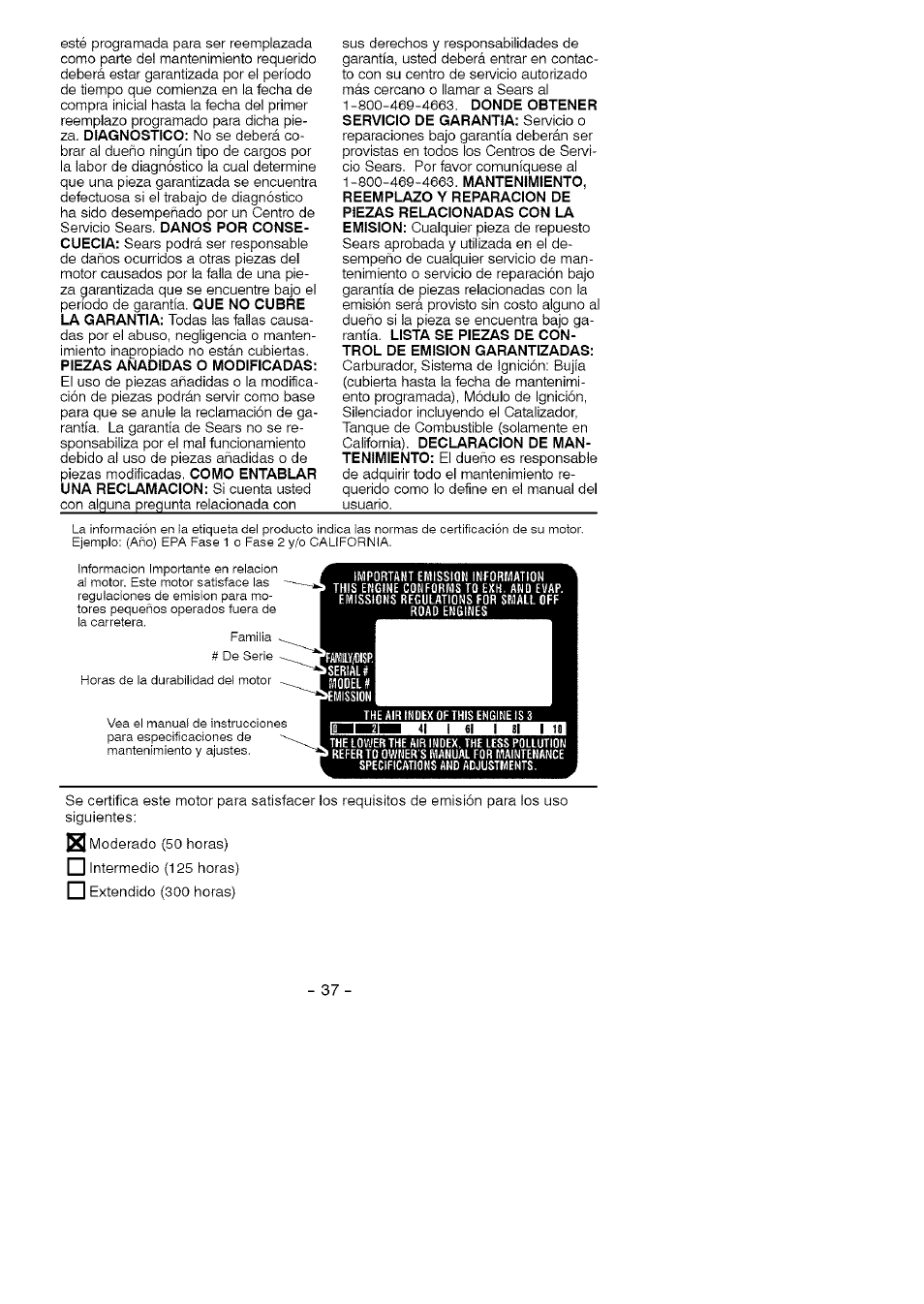 I 31 | Craftsman 358.794740 User Manual | Page 37 / 40