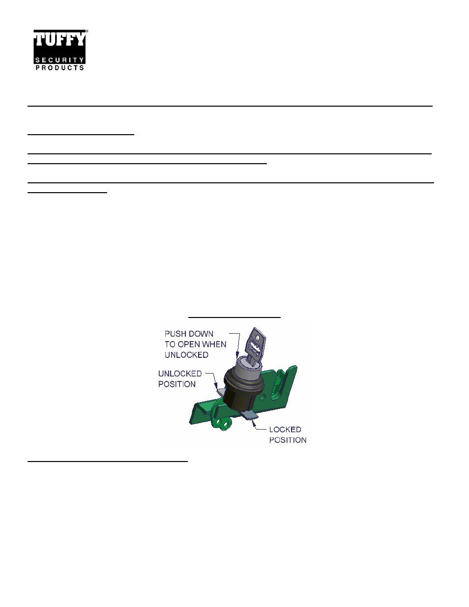 Tuffy Security 102 User Manual | 2 pages