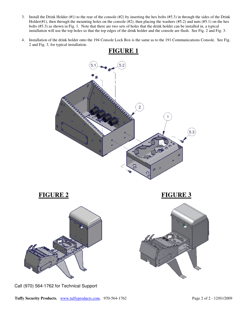 Figure 1, Figure 2 figure 3 | Tuffy Security 198 User Manual | Page 2 / 2