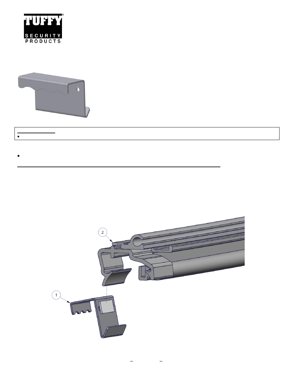 Tuffy Security 286-BTL User Manual | 1 page