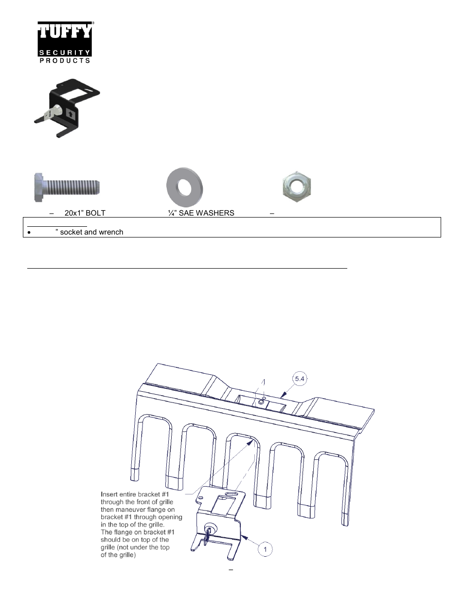 Tuffy Security 137 User Manual | 2 pages