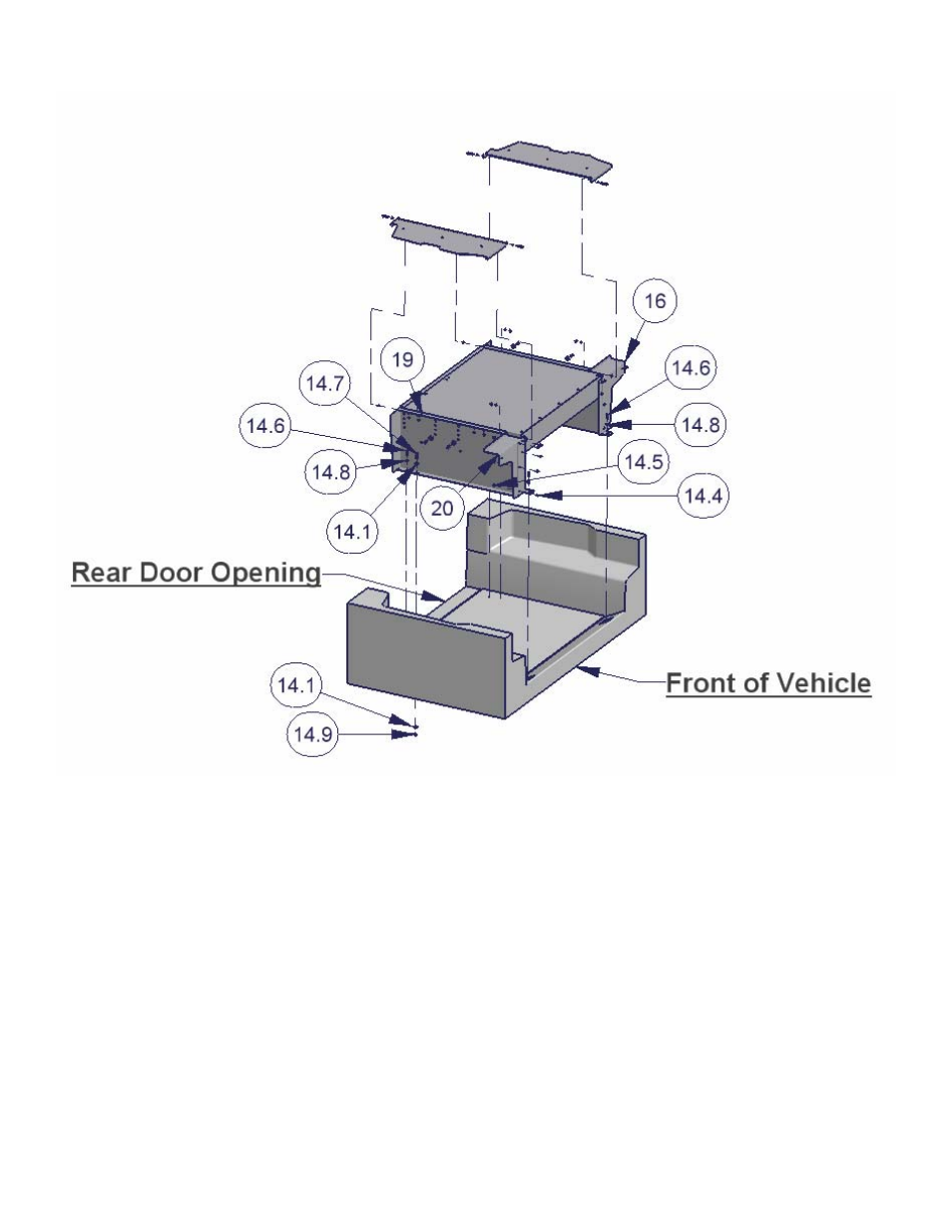 Figure 2 (view from inside toward rear) | Tuffy Security 145 User Manual | Page 4 / 4