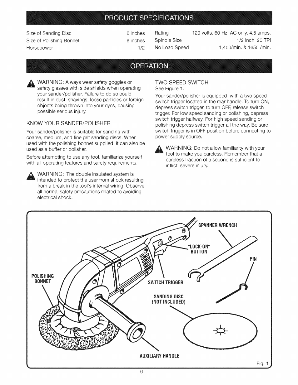 Craftsman 315.115033 User Manual | Page 6 / 14