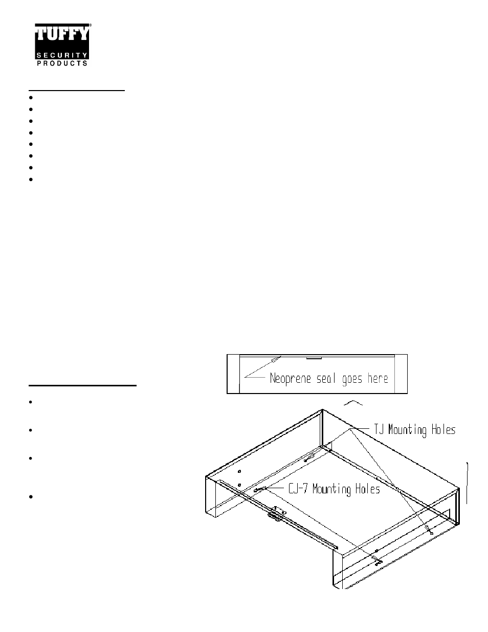Tuffy Security 063 User Manual | 3 pages