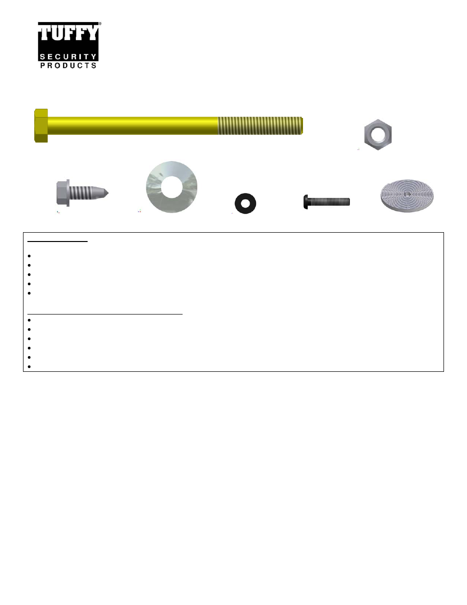 Tuffy Security 139 User Manual | 3 pages