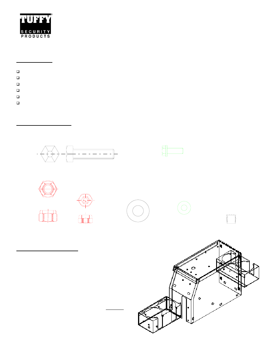 Tuffy Security 052 User Manual | 2 pages