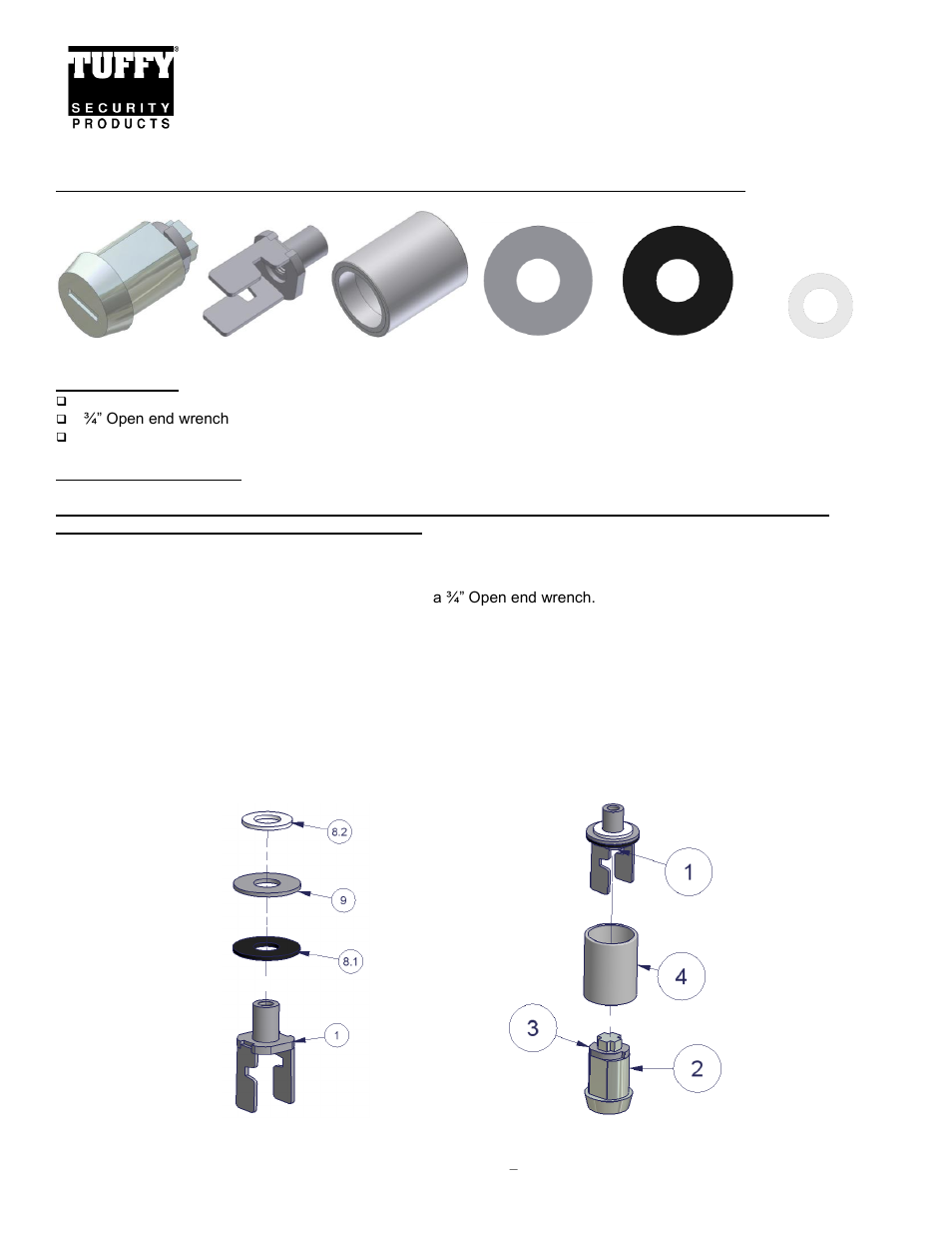 Tuffy Security 165 User Manual | 1 page