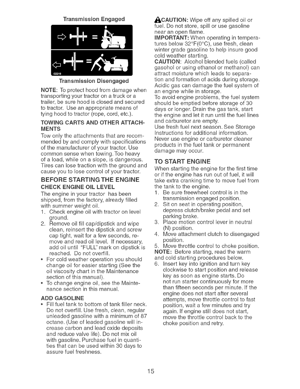 Craftsman 917.274040 User Manual | Page 15 / 56