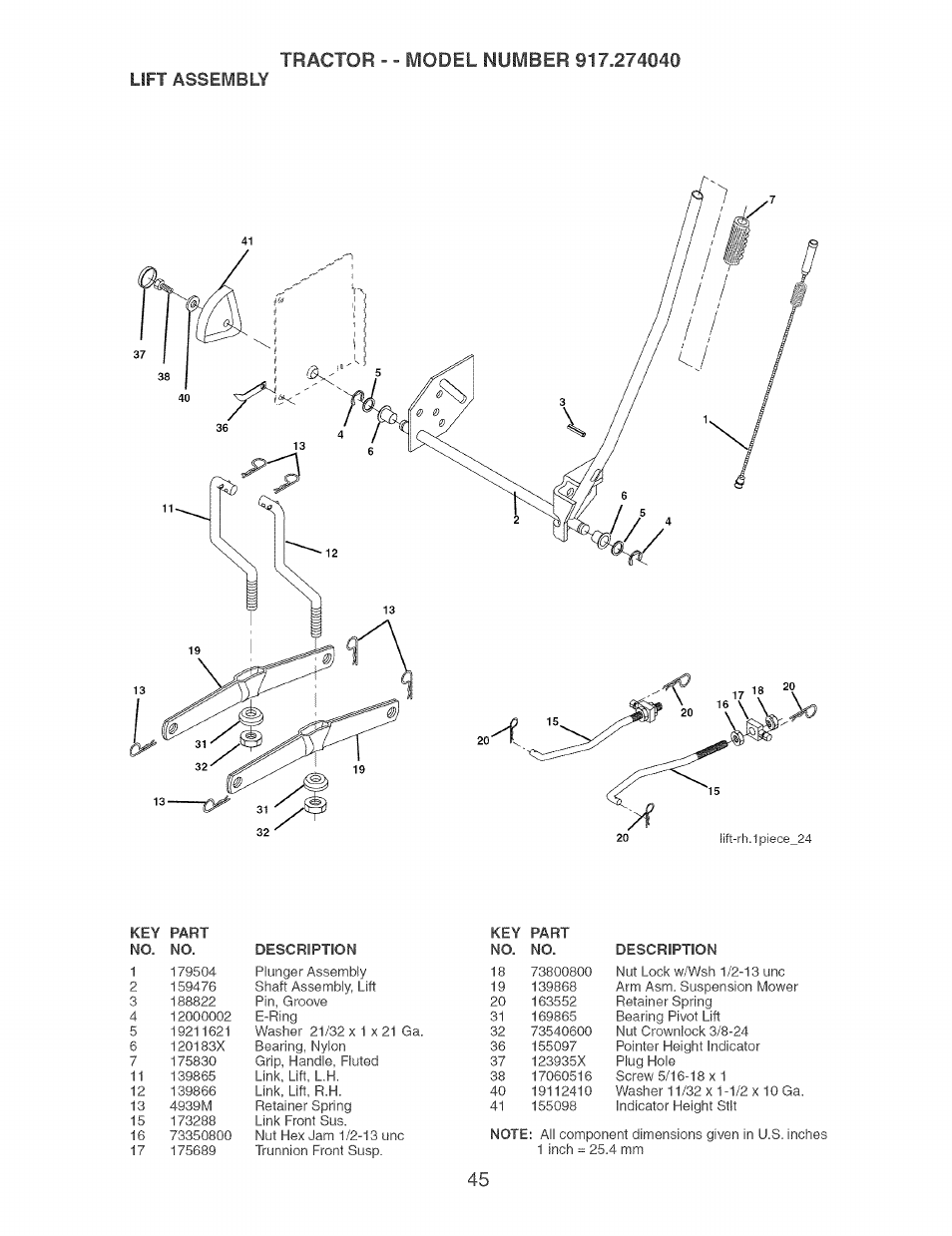 Craftsman 917.274040 User Manual | Page 45 / 56