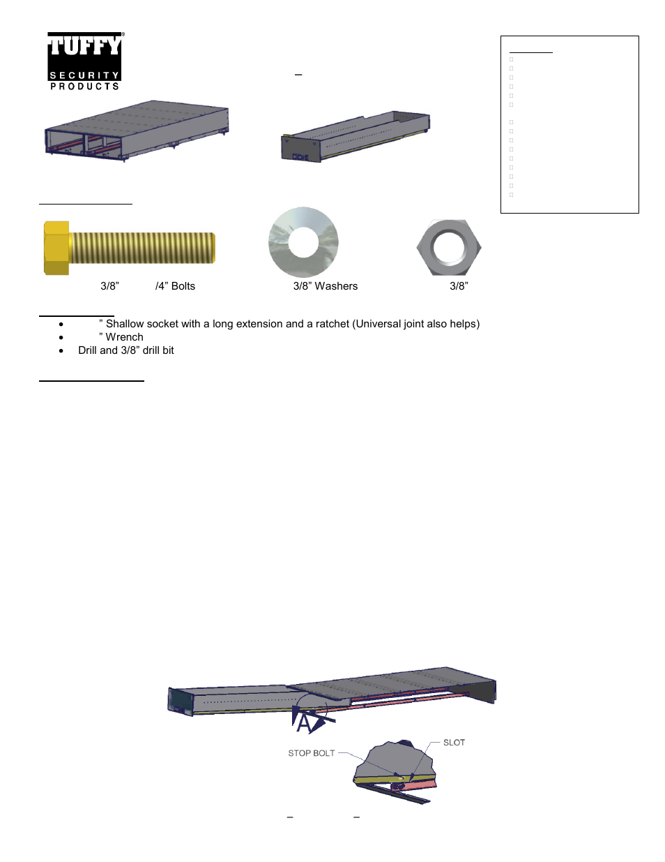 Tuffy Security 257 User Manual | 3 pages