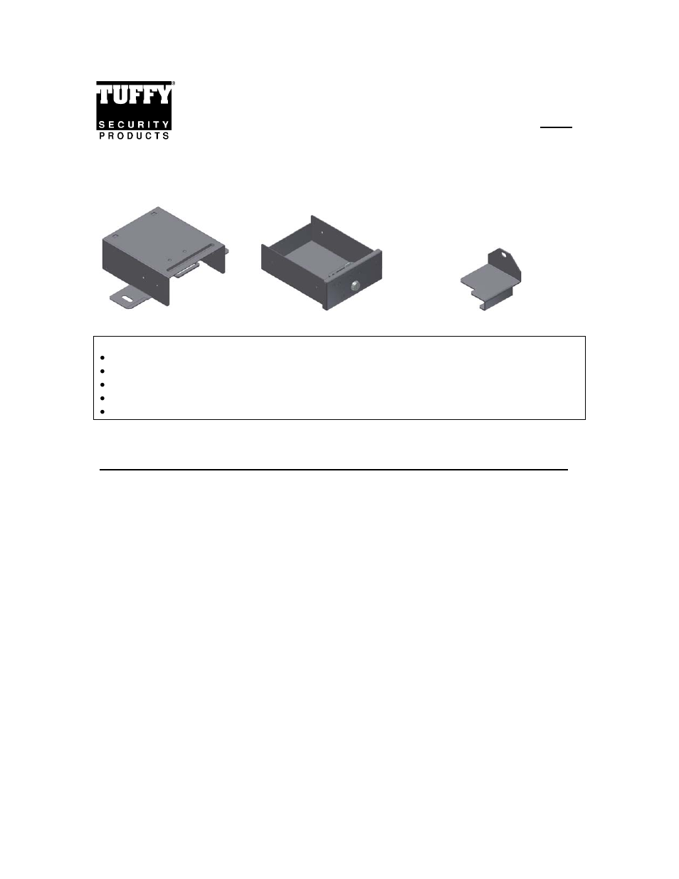 Tuffy Security 251 User Manual | 2 pages